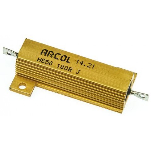 HS 50W 100R J HEATSINK RESISTOR 5% 